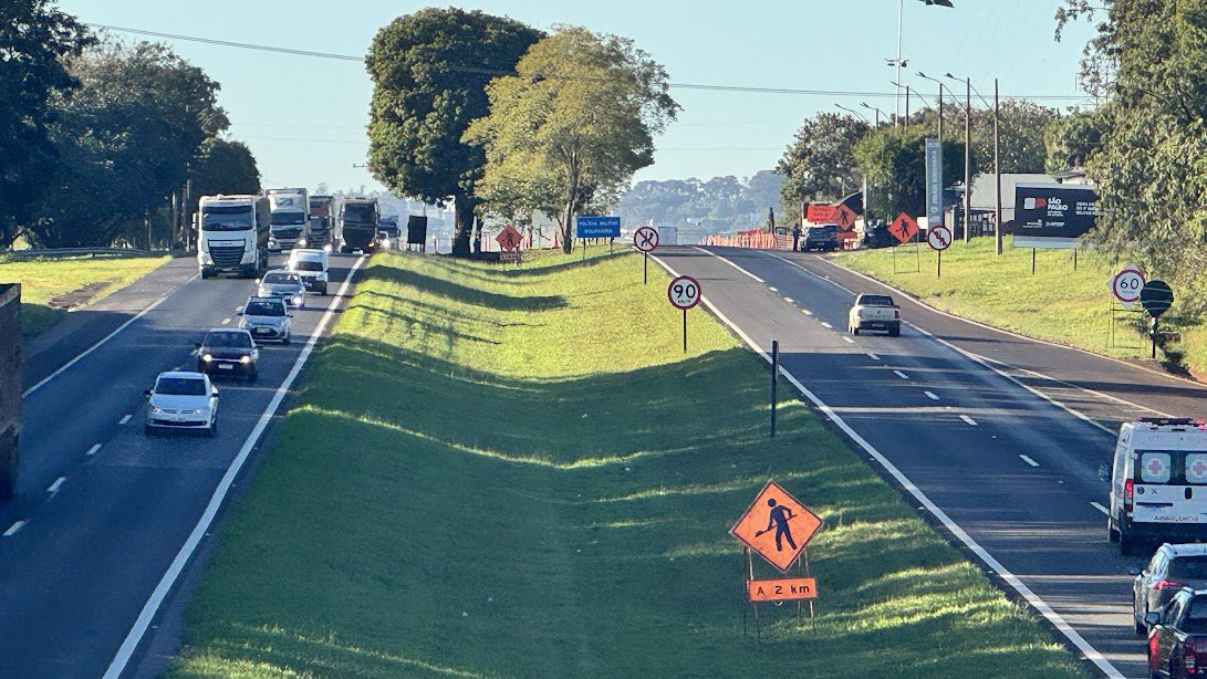 Redução da velocidade na Washington Luís atende pedido do Ministério Público